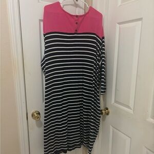 Molly & Isadora dress dropped pink orange